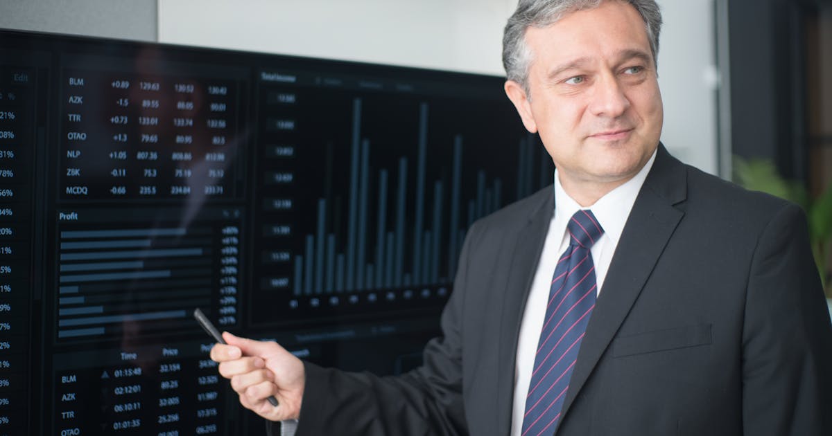 Advisor reviewing a portfolio